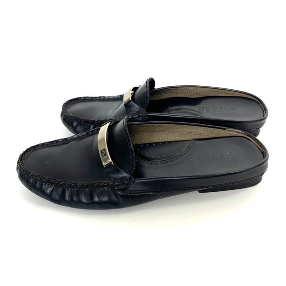 Lauren Ralph Lauren Black Leather Penny Slide Mule Size 7B - Picture 3 of 9